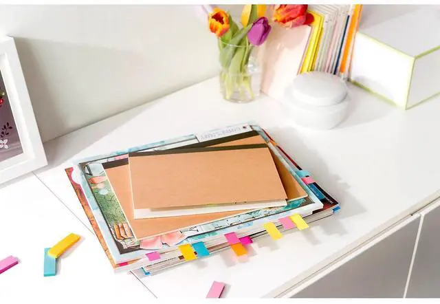 Alt view image 8 of 9 - Post-it Page Flag Markers Assorted Brights 50 Strips/Pad 4 Pads/Pack