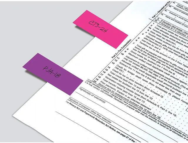 Alt view image 9 of 9 - Post-it Page Flag Markers Assorted Brights 50 Strips/Pad 4 Pads/Pack