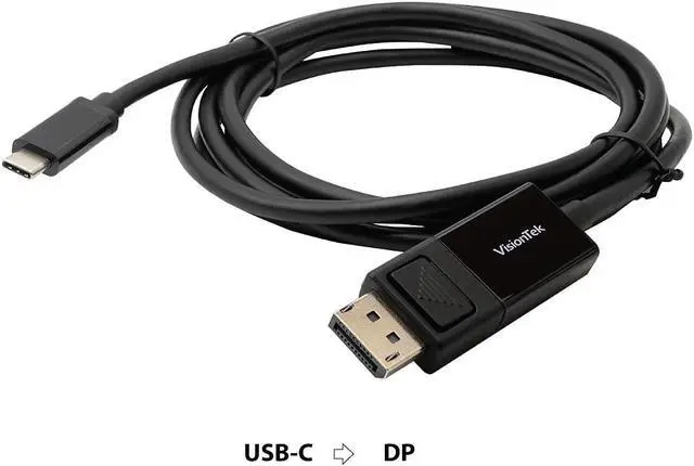 Alt view image 9 of 9 - Visiontek Usb-C To Displayport 1.4 2M Cable M/M