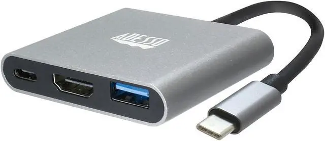 Alt view image 14 of 20 - Adesso 3-IN-1 USB-C Multi-Port Docking Station TAA Compliant AUH4010