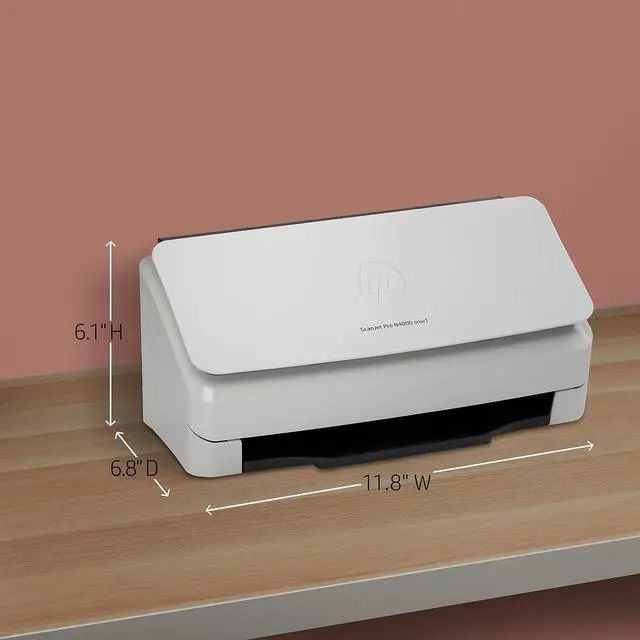 Alt view image 13 of 20 - HP Scanjet Pro N4000 snw1 Sheet-Feed Scanner (6FW08A)