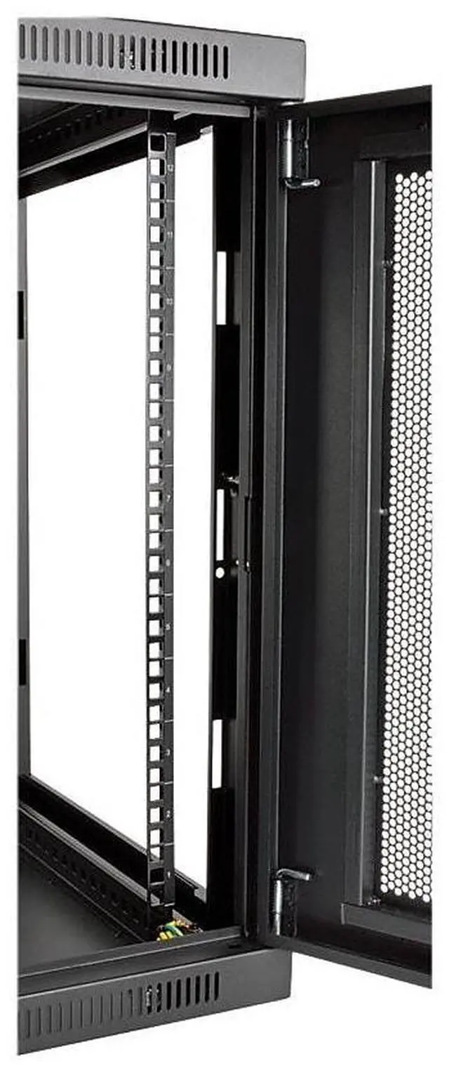 Alt view image 14 of 20 - Tripp Lite 12U Wall Mount Rack Enclosure Server Cabinet Low Profile Deep