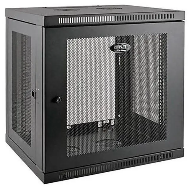 Alt view image 11 of 20 - Tripp Lite 12U Wall Mount Rack Enclosure Server Cabinet Low Profile Deep