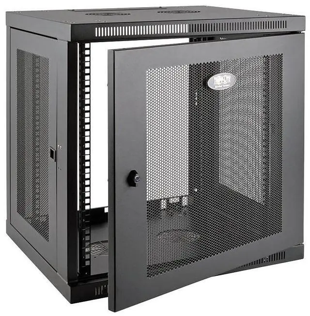 Alt view image 12 of 20 - Tripp Lite 12U Wall Mount Rack Enclosure Server Cabinet Low Profile Deep
