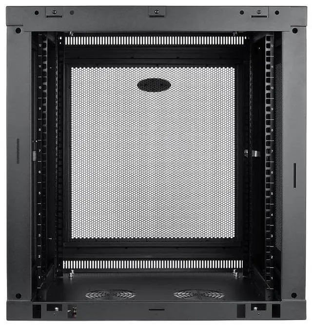 Alt view image 13 of 20 - Tripp Lite 12U Wall Mount Rack Enclosure Server Cabinet Low Profile Deep