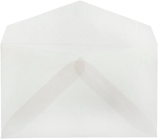 JAM Paper 2Pay Translucent Vellum Envelopes 2.5 x 4.25 Clear 900767740A 