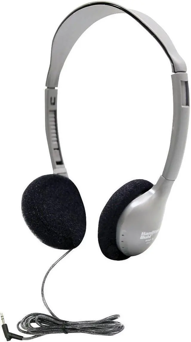 Alt view image 5 of 6 - HamiltonBuhl SchoolMate Personal-Sized On-Ear Stereo Headphones (HA2) - Gray