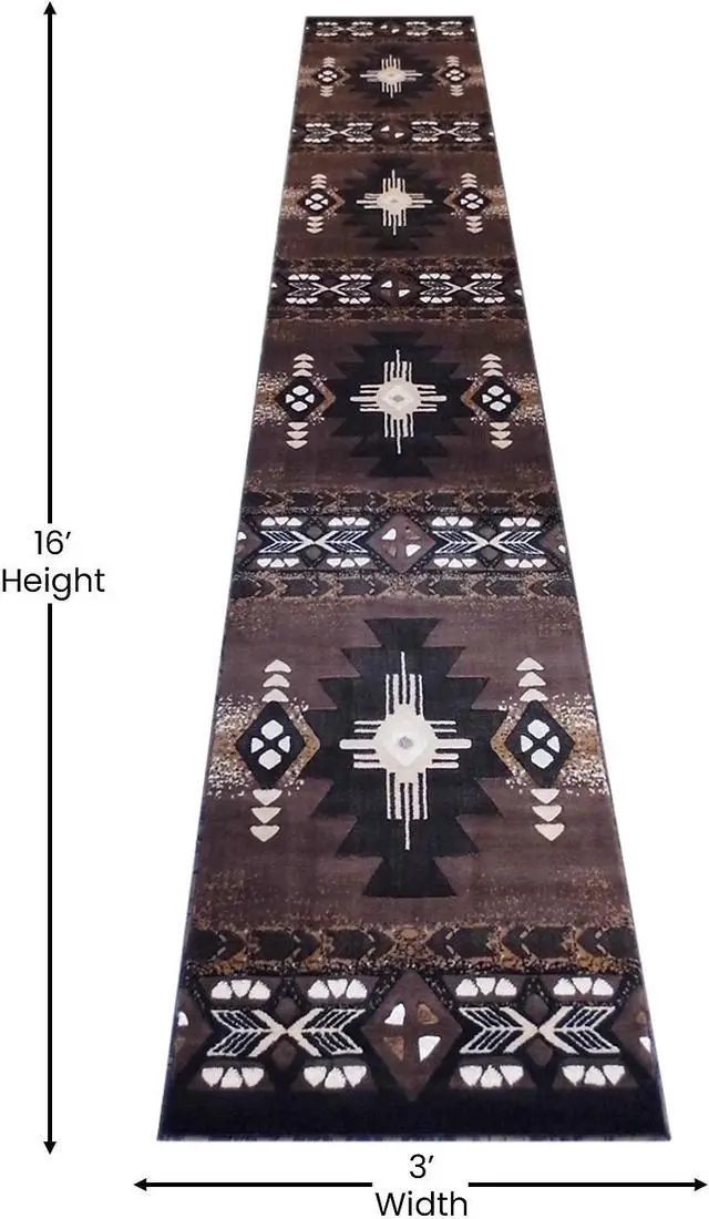 Alt view image 16 of 19 - Rylan Collection 5' x 7' Blue Scraped Design Area Rug - Olefin Rug with Jute Backing - Living Room, Bedroom, Entryway