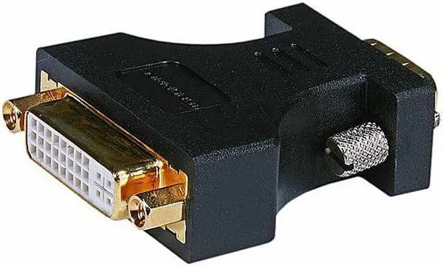 Alt view image 8 of 8 - Monoprice HD15(VGA) Male to DVI-A Female Adapter (Gold Plated Connector) For Use With Analog DVI Monitors