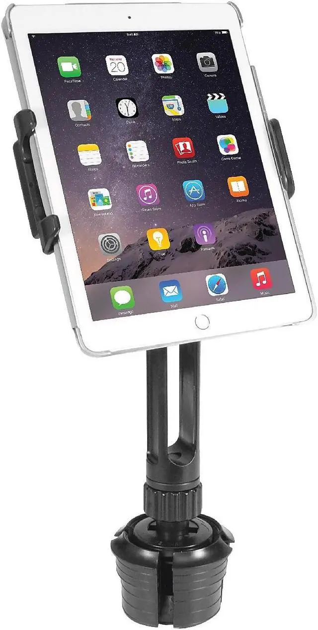 Alt view image 14 of 17 - Macally Black 10-inch Super-Long Car Cup Mount Holder for iPad / Tablet and iPhone / Smartphone MCUPPRO
