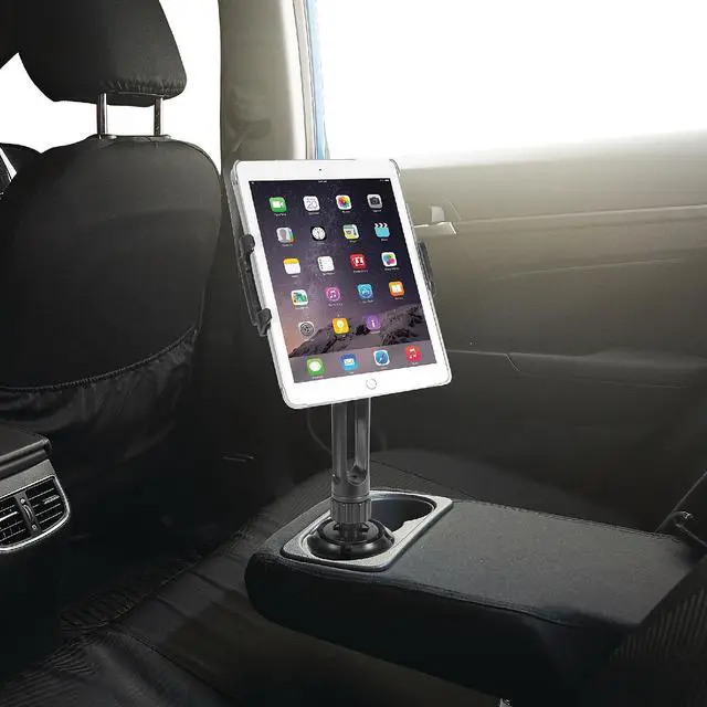 Alt view image 15 of 17 - Macally Black 10-inch Super-Long Car Cup Mount Holder for iPad / Tablet and iPhone / Smartphone MCUPPRO