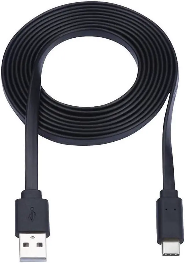 Alt view image 4 of 17 - TRIPP LITE U038-006-FL USB-A TO USB-C FLAT CABLE - M/M, USB 2.0, THUNDERBOLT 3 COMPATIBLE, BLACK, 6 FT.