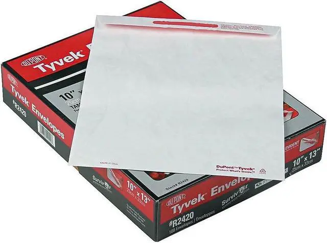 Alt view image 11 of 13 - Quality Park Advantage Flap Stik Tyvek Mailer 10 x 13 White 100/Box R2420