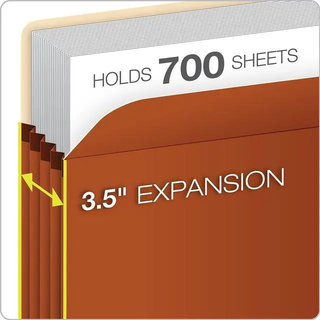 Alt view image 8 of 10 - UNIVERSAL Recycled Interior File Folders 1/3 Cut Top Tab Legal Red 100/Box 15303