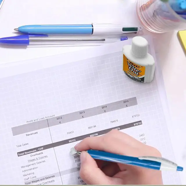 Alt view image 11 of 11 - Bic Wite-Out Quick Dry Correction Fluid 20 ml Bottle White 1/Dozen WOFQD12WE