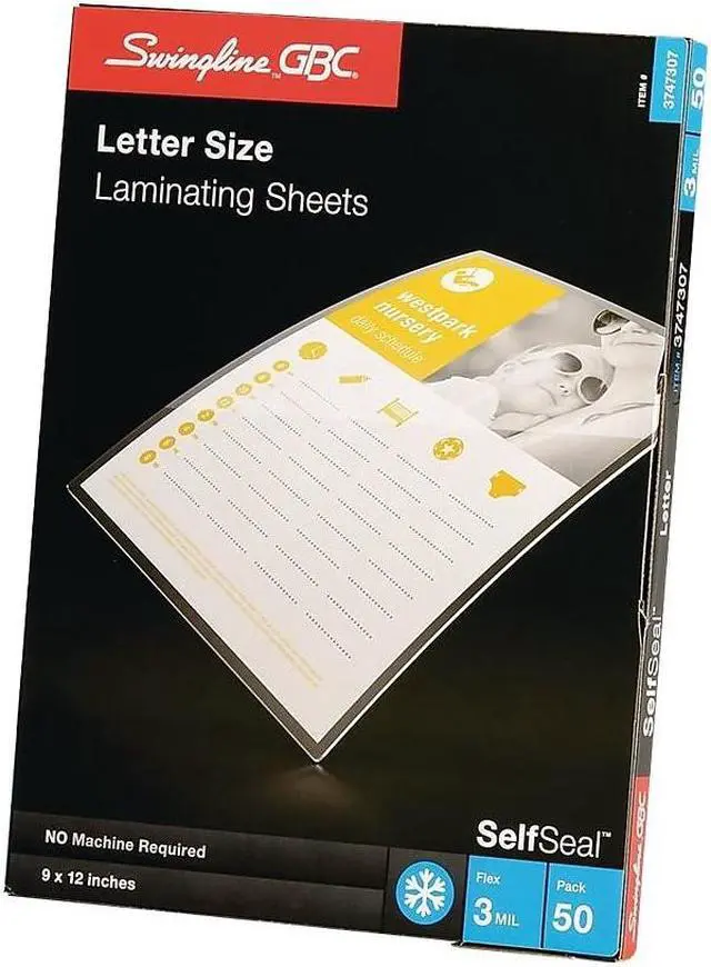 Alt view image 4 of 10 - Gbc Laminating Sheets, 12-3/16x9-1/4", PK50 Gloss   3747307CF