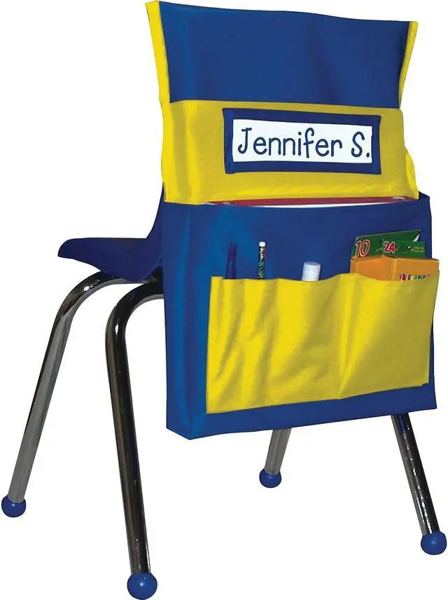 Main image of CARSON DELLOSA Chairback Buddy Blue/Yellow 158036