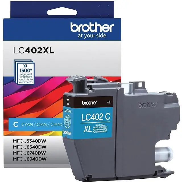 Alt view image 5 of 9 - Brother LC402XLCS High-Yield Ink 1500 Page-Yield Cyan