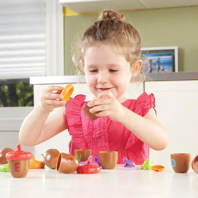 Alt view image 13 of 14 - Learning Resources Learning Essentials Alphabet Acorns Activity Set