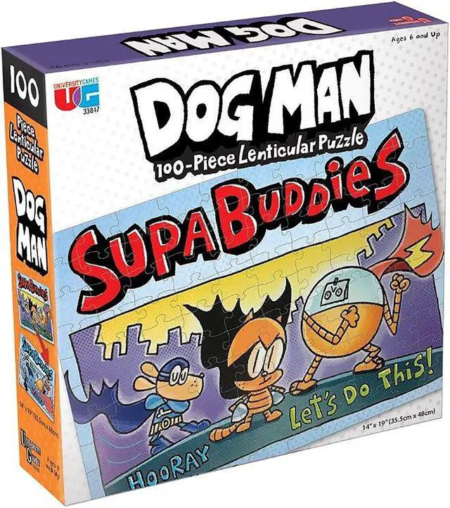 Alt view image 6 of 7 - University Games Dog Man Supa Buddies Puzzle 100-Piece Jigsaw (UG-33846)