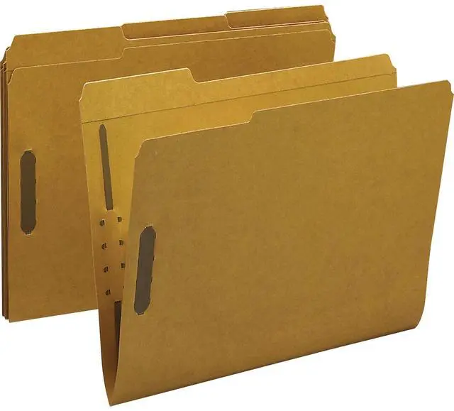 Main image of Sparco Fastener Folders w/2-Ply Top Tab 1/3 Cut Ltr 50/BX KFT SP17214