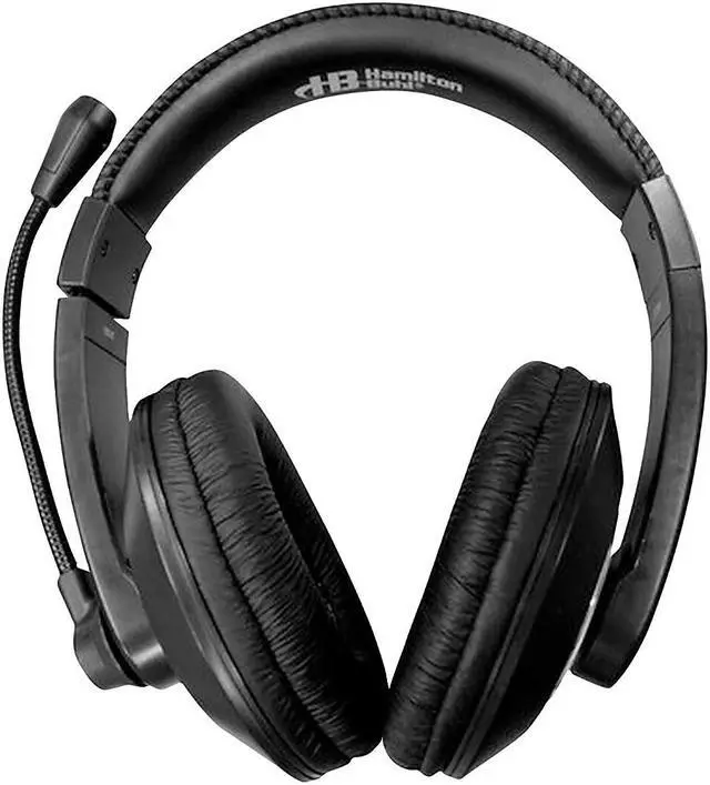 Alt view image 6 of 9 - HamiltonBuhl ST2BKU Smart-Trek™ Deluxe Stereo Headset with In-Line Volume Control and USB Plug - Black