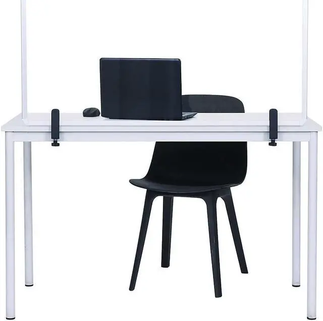 Alt view image 3 of 4 - MasterVision Protector Series 27.6" x 40.9" Glass Non-Tackable Desktop Divider Clear (GL34019101)