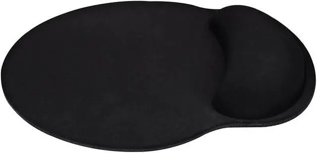 Alt view image 6 of 9 - V7 Visco Foam Non-Skid Mouse Pad With Wrist Pillow Black (MP03BLK)