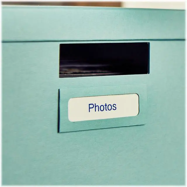 Alt view image 6 of 13 - Brother P-touch TZe-233CS Laminated Label Maker Tape 1/2" x 26-2/10' Blue on White (TZe-233CS) TZE233CS