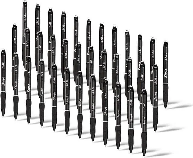 Alt view image 2 of 9 - Sharpie S-Gel Gel Pen Medium Point Black Ink 36/Pack 2096180