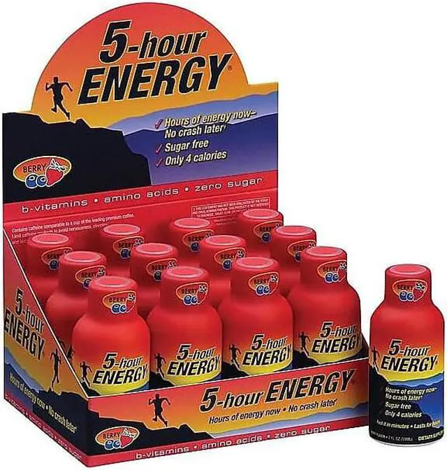 Alt view image 10 of 11 - 5 Hour Energy Energy Drink Berry 1.93oz Bottle 12/Pack SN500181