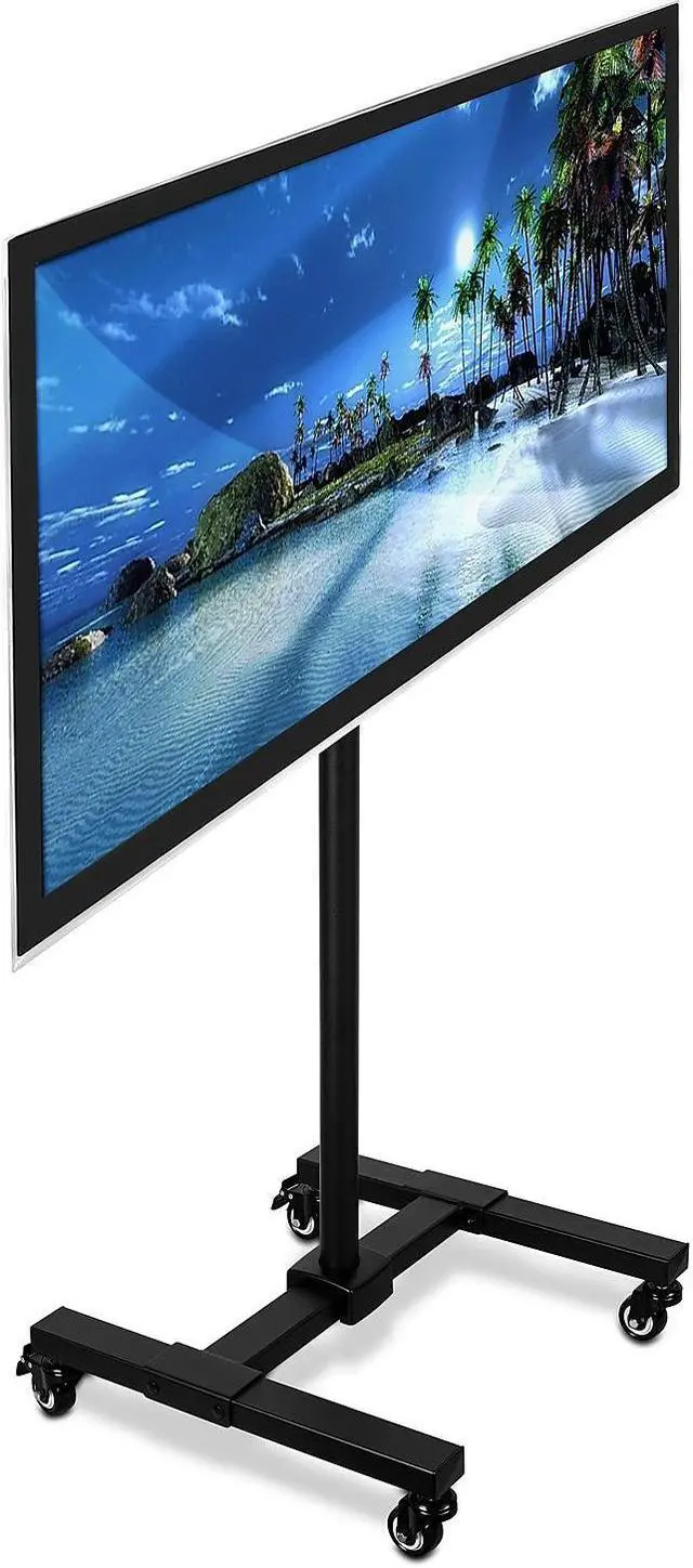 Alt view image 14 of 20 - Mount-It! TV Cart | Fits 24-42 Inch TVs | Adjustable Height Rolling Stand