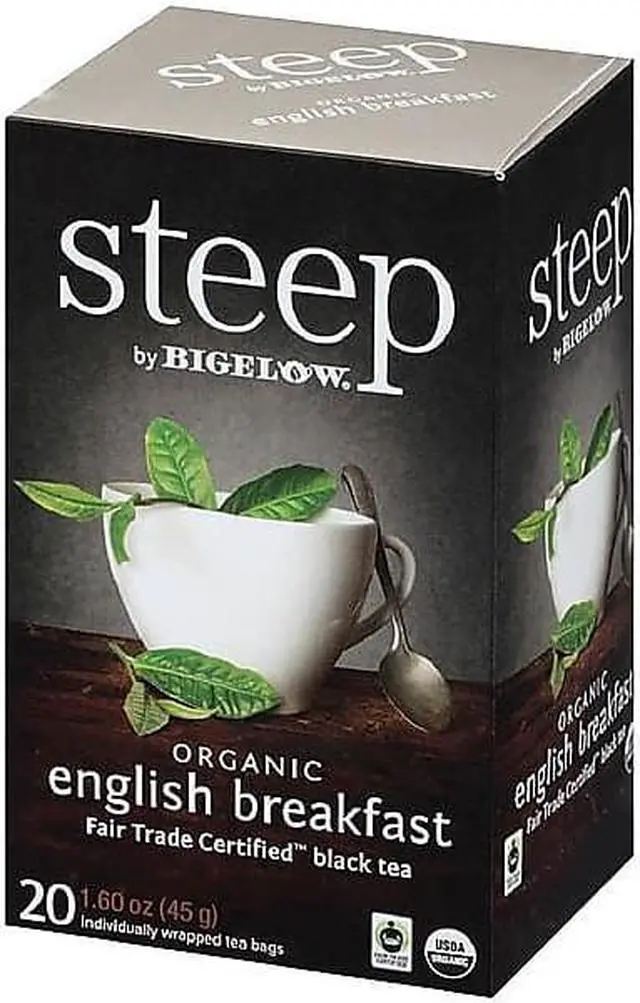 Alt view image 10 of 12 - Bigelow Steep Tea, English Breakfast, 1.6 Oz Tea Bag, 20/Box 17701