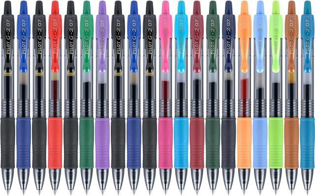 Alt view image 5 of 7 - Pilot G2 Premium Retractable Gel Ink Pen Assorted Ink .7mm 20/Set 31294