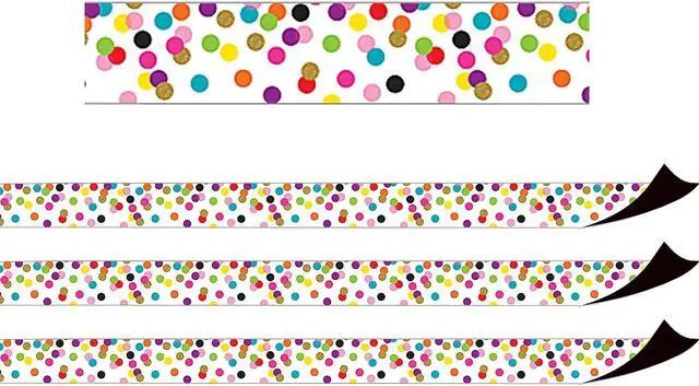 Alt view image 2 of 4 - TEACHER CREATED RESOURCES (3 PK) CONFETTI MAGNETIC BORDER