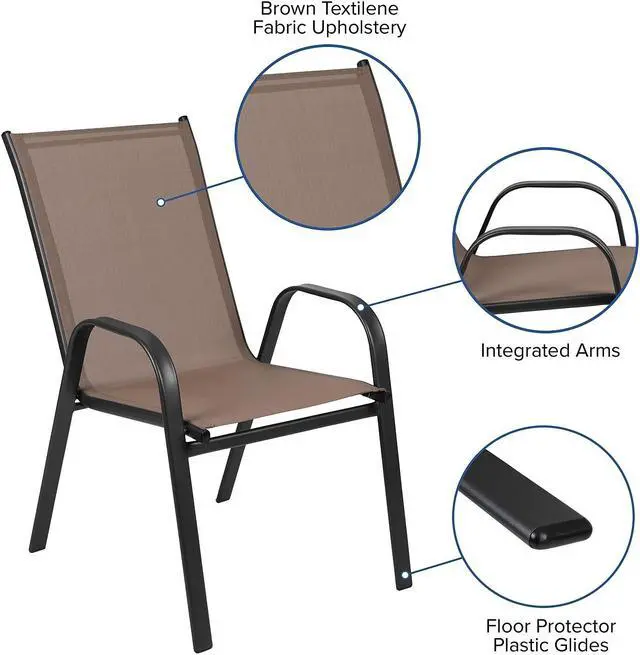 Alt view image 11 of 16 - Flash Furniture 24'' Round Silver Metal Indoor-Outdoor bar Height Table