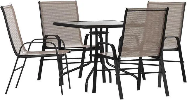 Alt view image 7 of 16 - Flash Furniture 24'' Round Silver Metal Indoor-Outdoor bar Height Table