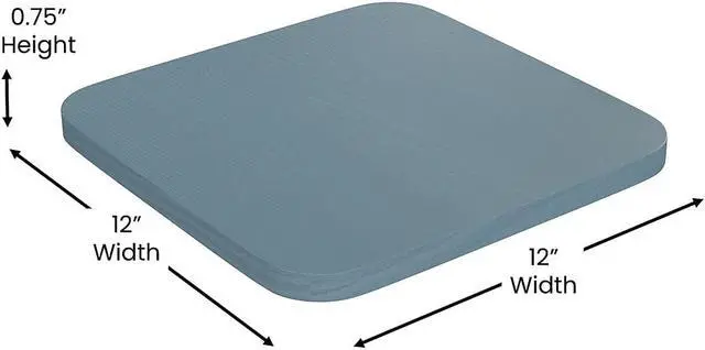 Alt view image 11 of 13 - Kai Commercial Grade 24" High Backless Blue Metal Indoor-Outdoor Counter Height Stool with Teal-Blue Poly Resin Wood Seat