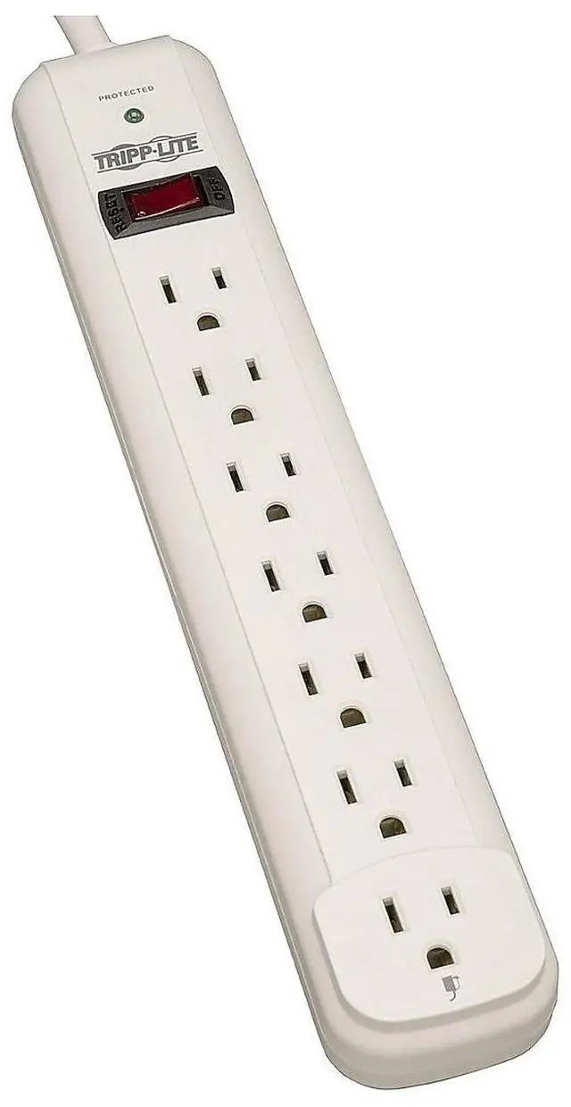 Alt view image 17 of 19 - Tripp Lite TLP725 7 Outlets 1080 Joules 25' Cord Protect It! Surge Suppressor