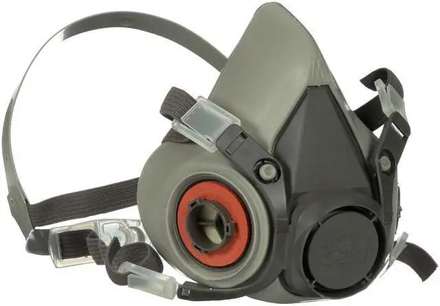 Alt view image 9 of 12 - 3M Half Facepiece Reusable Respirator 6200, Gases, Vapors, Dust, Paint, Cleaning, Grinding, Sawing, Sanding, Welding, Medium