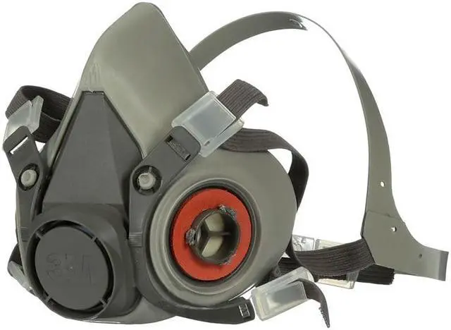 Alt view image 12 of 12 - 3M Half Facepiece Reusable Respirator 6200, Gases, Vapors, Dust, Paint, Cleaning, Grinding, Sawing, Sanding, Welding, Medium