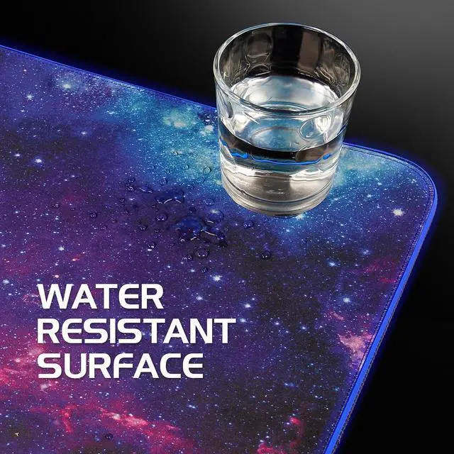 Alt view image 8 of 8 - LED SOFT XXL GAMING MOUSE MAT - GALAXY