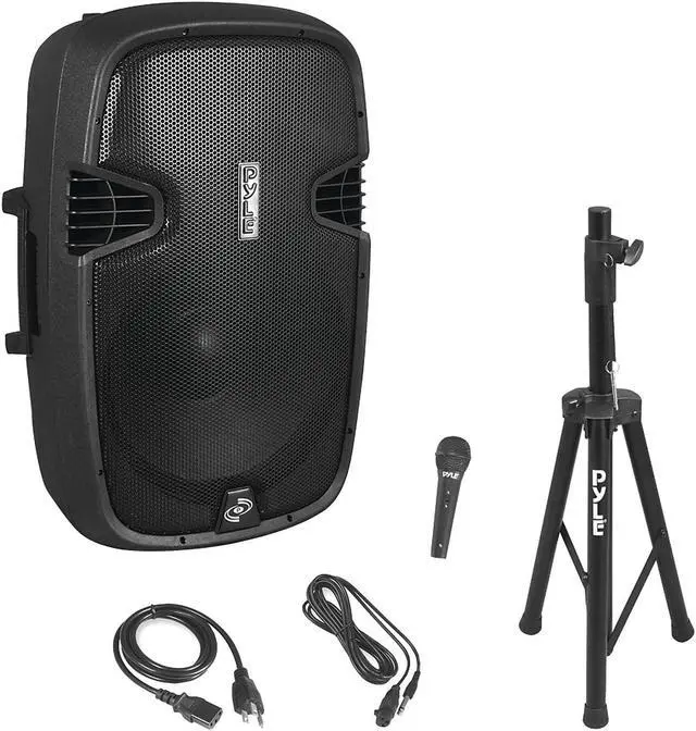 Alt view image 8 of 14 - Pyle PPHP155ST 1500 Watt Portable Bluetooth PA Speaker System with Stand and Mic