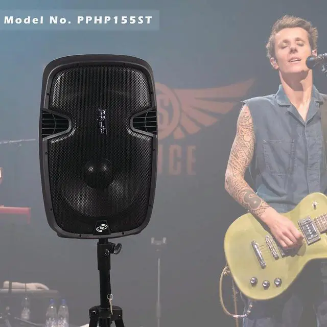 Alt view image 13 of 14 - Pyle PPHP155ST 1500 Watt Portable Bluetooth PA Speaker System with Stand and Mic