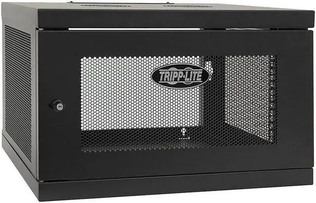 Alt view image 17 of 20 - Tripp Lite 6U Wall Mount Rack Enclosure Server Cabinet, Knock Down, 16.5" Deep, Switch Depth (SRW6UKD)