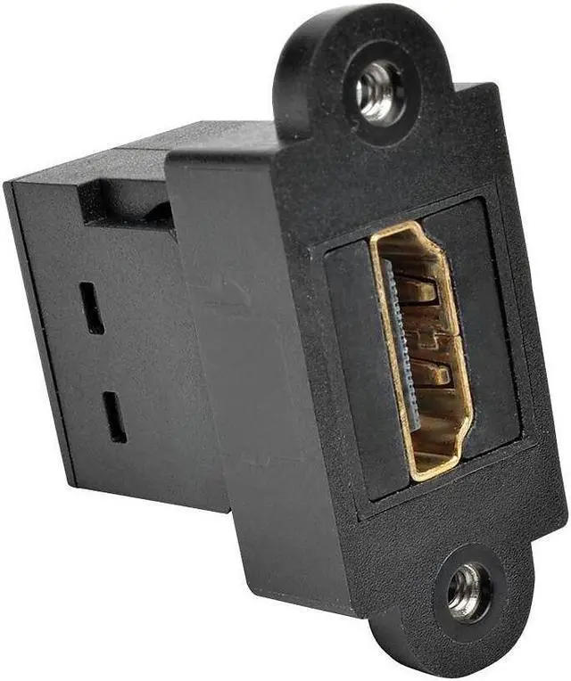 Alt view image 15 of 18 - TRIPP LITE P164-000-KP-BK HDMI Coupler Keystone Panel Mount All-in-One F/F Black
