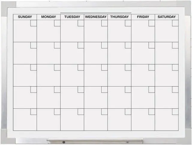 Alt view image 11 of 11 - Aluminum Magnetic Calendar Bd 18x24 Framed
