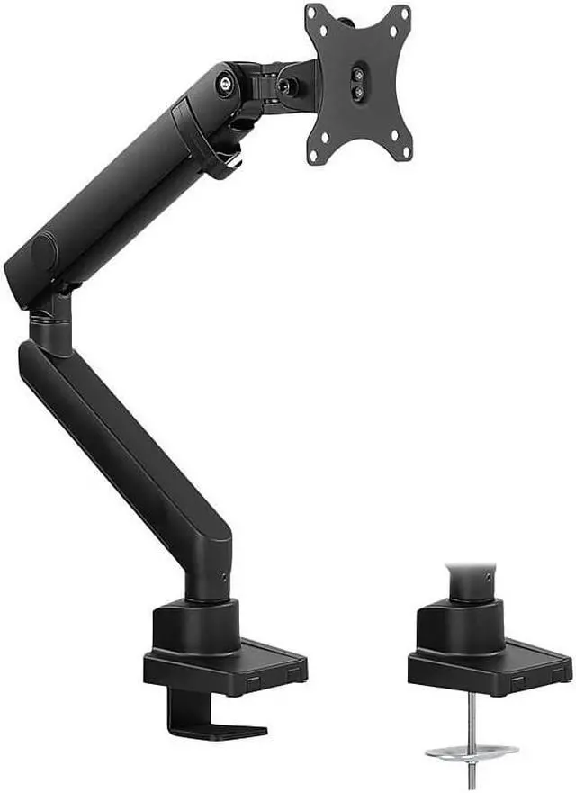 Alt view image 8 of 8 - Mount-It! Mount-lt! Adjustable Monitor Mount Up to 32" Black (MI-2671)