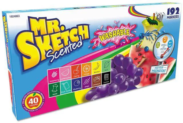 Main image of Sanford - 1924063 - Washable Markers, Chisel, Assorted Colors, 192/Set