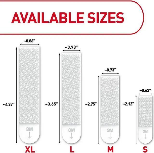 Alt view image 17 of 19 - 3M 17201 Command Medium Picture Hanging Strips 3 sets of strips